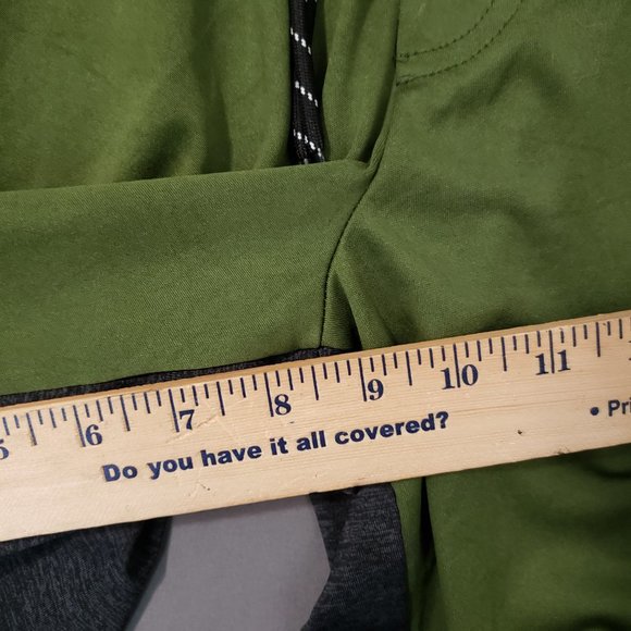 TAPOUT Mens Athletic Shorts Green Black Mixed Martial Arts Spellout, Small - Picture 3 of 7